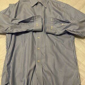 Brooks Brothers Blue and White Dress Shirt